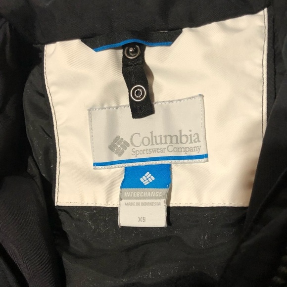 Columbia Black and White Omni-Tech Interchange Jacket Size XS Bugaboo - Picture 3 of 13